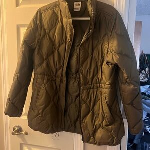 The North Face Olive Green Quilted Jacket